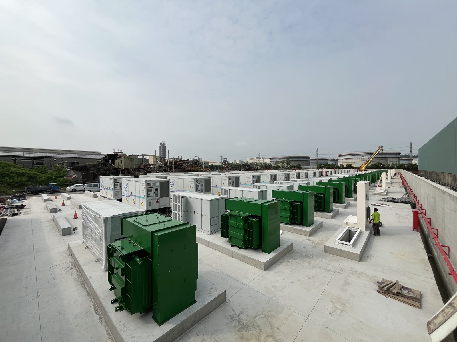 SEETEL Kaohsiung site transformer and switchgear installation